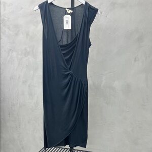 Helmut Lang Asymmetrical Black Dress